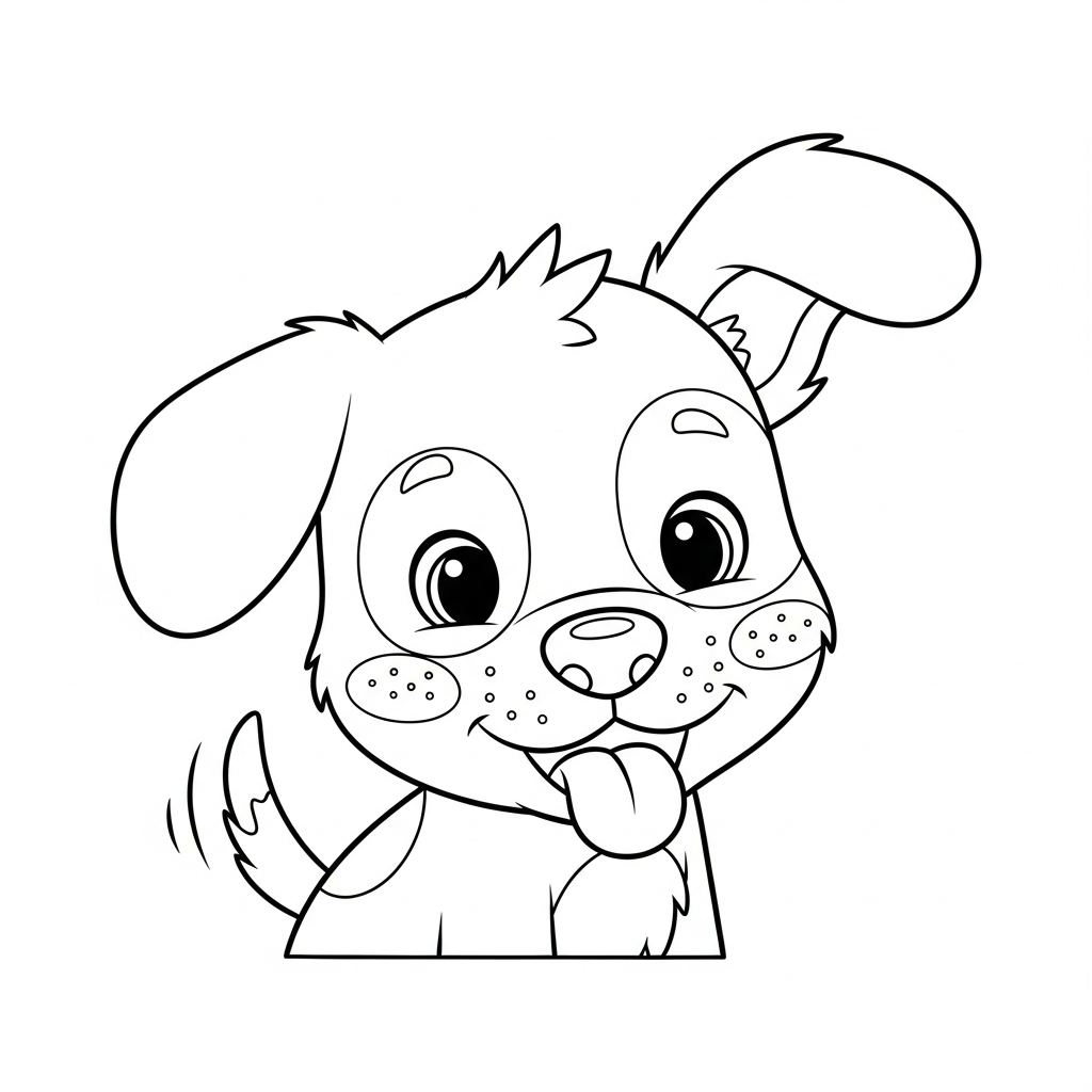 Desenho de cachorro para colorir jogando boliche ao soltar a bola