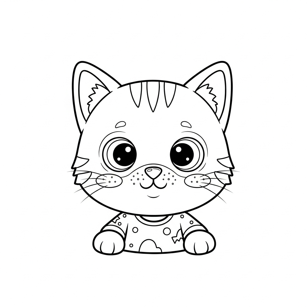 Desenho de gatinho para colorir vestido de zumbi engraçado com braços para frente