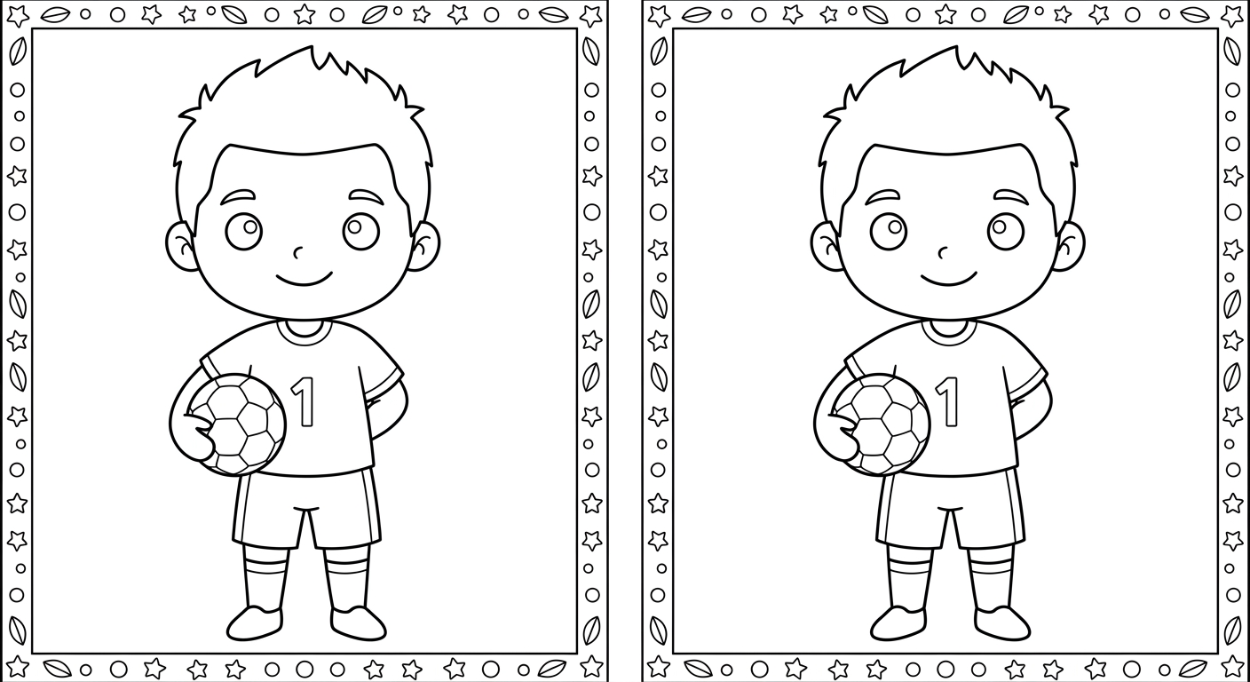 Desenho para colorir do goleiro Alisson segurando a bola firme no peito em card colecionável para pintar