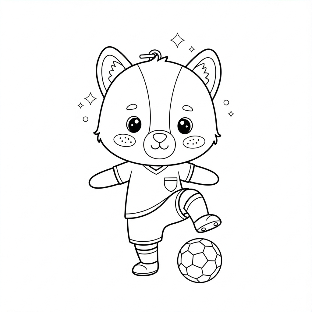Desenho de apito arbitro para colorir amortecendo bola na coxa na sala com TV grande